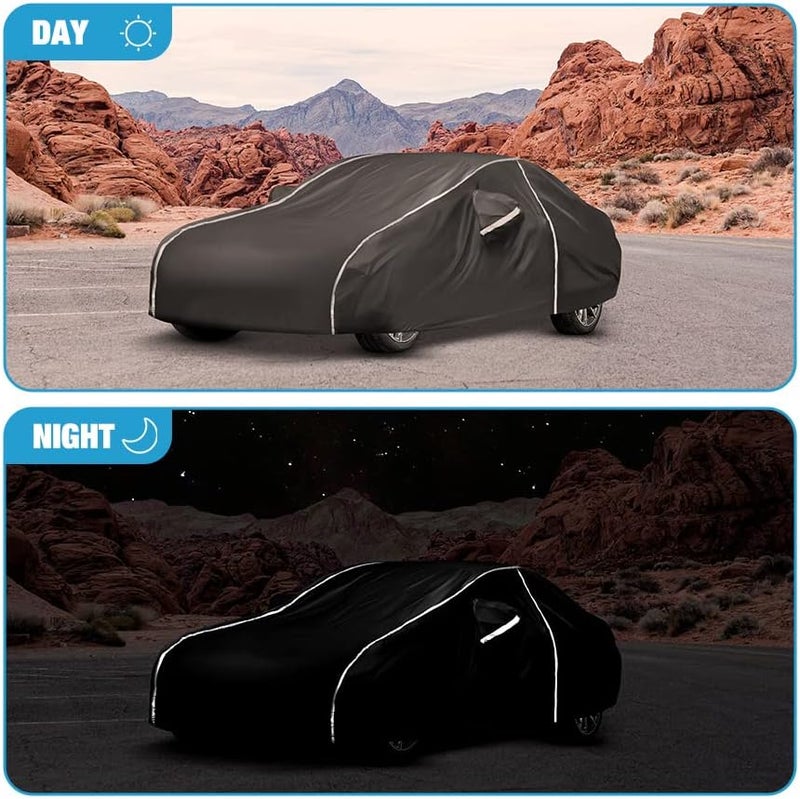BERKSYDE Waterproof Car Cover Compatible for BMW M5 M550i M550 528i 530i 530e 535i 535d 540i 550i 2004-2024 All Weather 6 Layers Full Car Cover with Storage Bag - Image 4